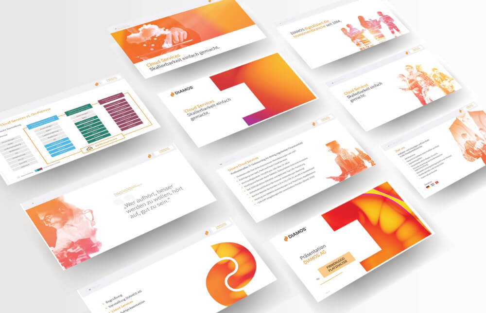 DIAMOS – Corporate Design und Website von Brandangels