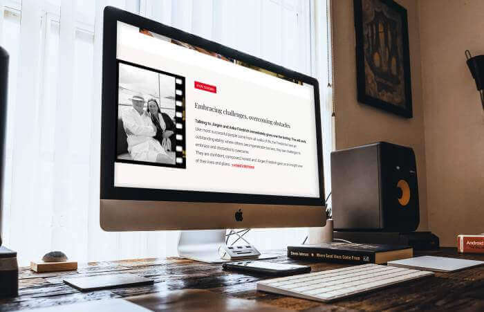 JAF Foundation – Webdesign von Brandangels