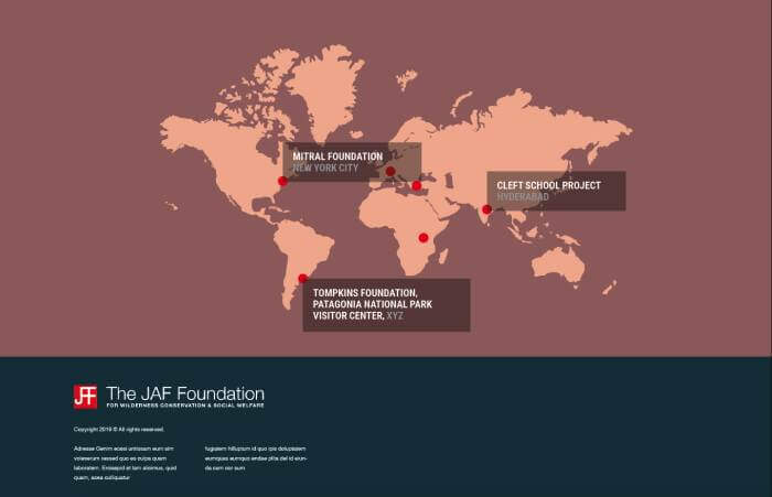 JAF Foundation – Webdesign von Brandangels